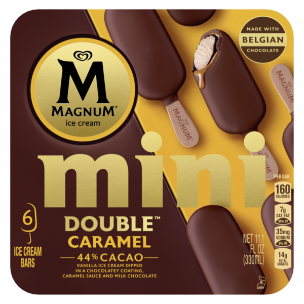 Frozen Dessert & Novelties Magnum Mini Ice Cream Bars Double Caramel hero