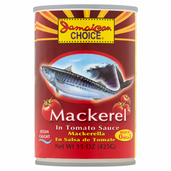 Canned Meat & Seafood Jamaican Choice Tomato Sauce Mackerel hero