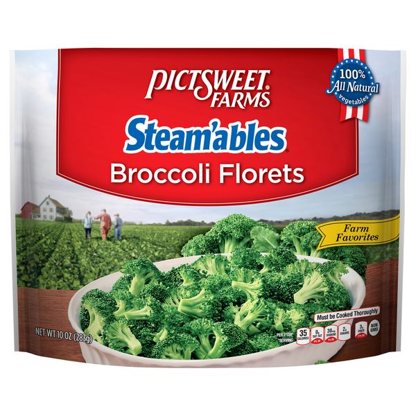 Frozen Produce Pictsweet Farms Steamables Broccoli Florets hero