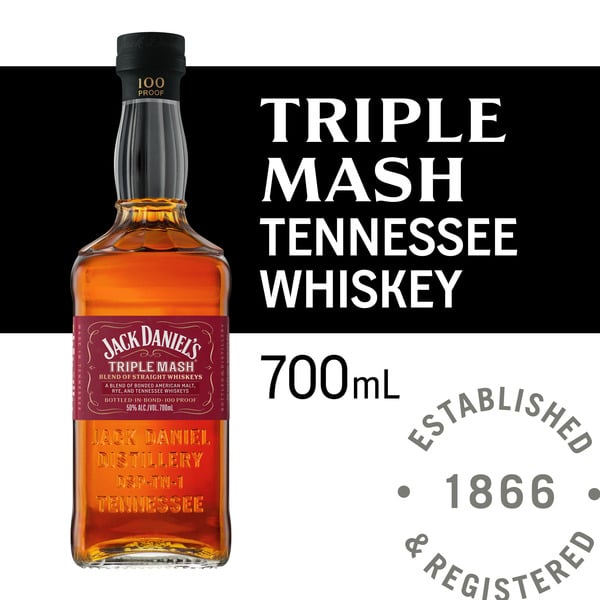 Whiskey Jack Daniel's Triple Mash Blended Straight Whiskey hero