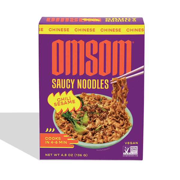 Omsom Chili Sesame Saucy Noodles hero