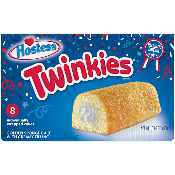 Candy & Chocolate Hostess Red White and Blue TWINKIES Limited Edition Holiday Snack Cakes hero