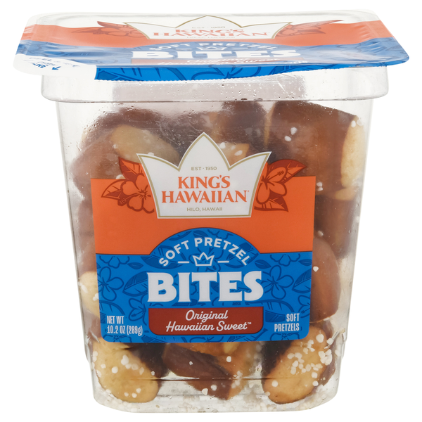 King's Hawaiian Bites, Soft Pretzel, Original Hawaiian Sweet, Bites hero