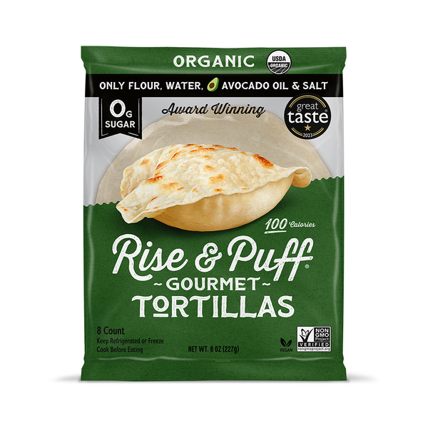 Frozen Breads & Doughs Rise & Puff Organic Tortillas hero