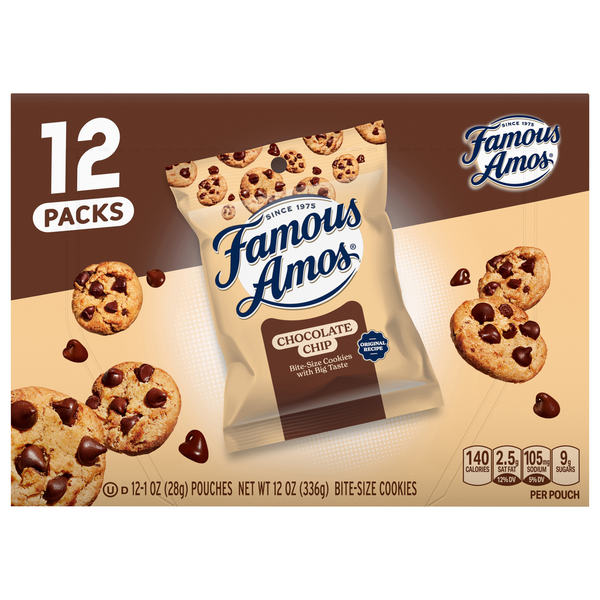 Famous Amos Cookies, Chocolate Chip, Bite-Size hero