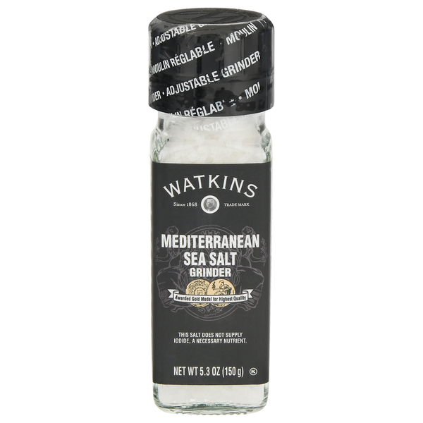 Spices & Seasonings Watkins Grinder, Sea Salt, Mediterranean hero