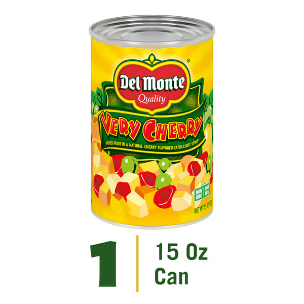 Canned Fruit & Applesauce Del Monte Mixed Fruit, Very Cherry hero