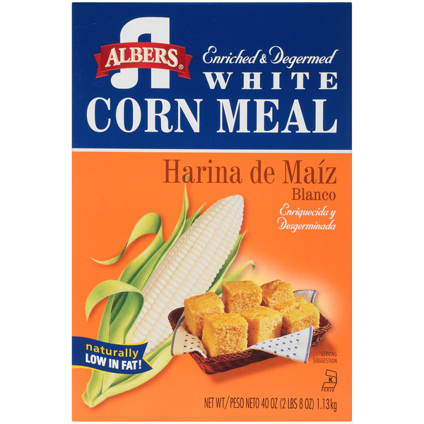 Baking Ingredients Albers Enriched & Degermed White Corn Meal hero