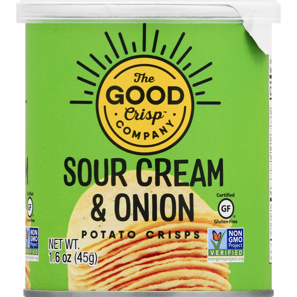 Chips & Pretzels The Good Crisp Company Potato Crisps, Sour Cream & Onion hero