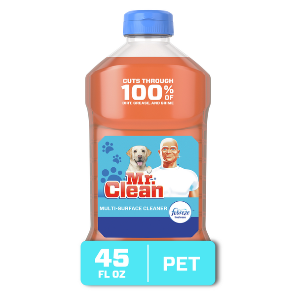 Cleaning Products Mr. Clean Pet Multi-Surface Cleaner with Febreze, Odor Defense hero