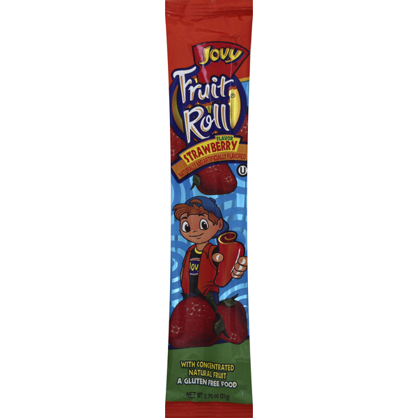 Fruit & Vegetable Snacks Jovy Fruit Roll, Strawberry Flavor hero