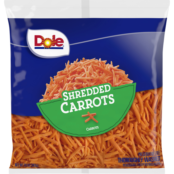 Fresh Vegetables Dole Carrots, Shredded hero