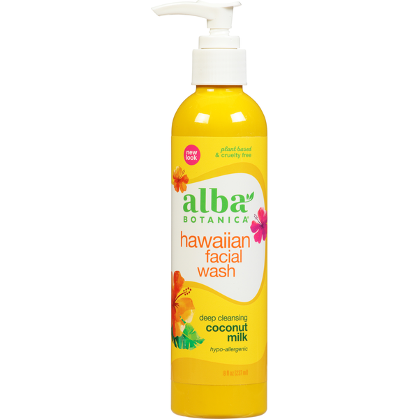 Face, Ear, Eye & Lip Care Alba Botanica Facial Wash, Deep Cleansing, Coconut Milk, Hawaiian hero