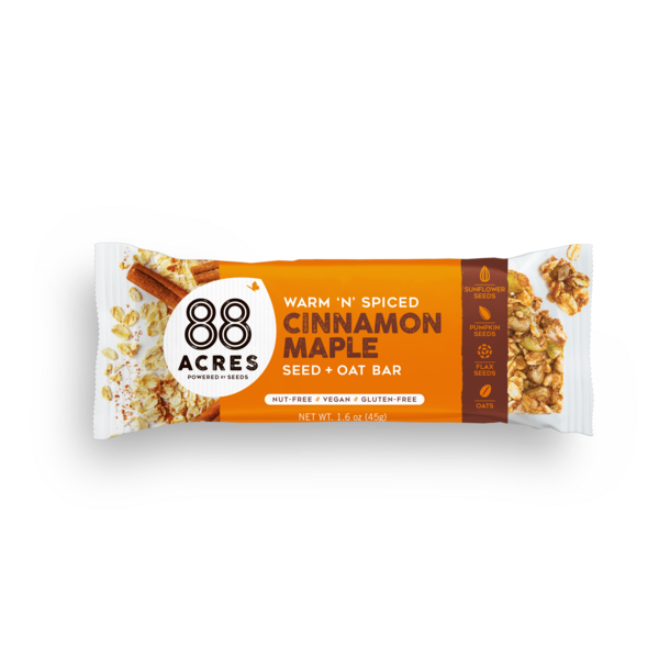 Energy & Granola Bars 88 ACRES Cinnamon Maple Seed + Oat Bar hero