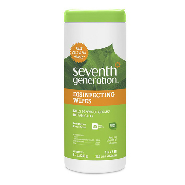 Cleaning Products Seventh Generation Disinfectant Wipes Lemongrass Citrus hero