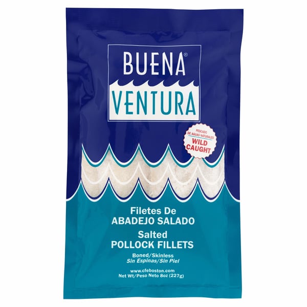 Packaged Seafood Buena Ventura Salted Pollock Fillets hero