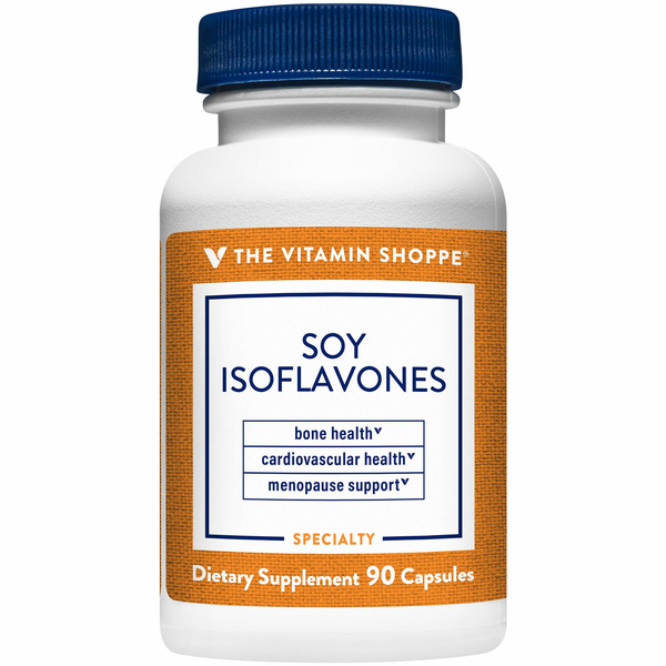 Women's Health Supplements The Vitamin Shoppe Mega Strength Soy Isoflavones - 200 MG (90 Capsules) hero