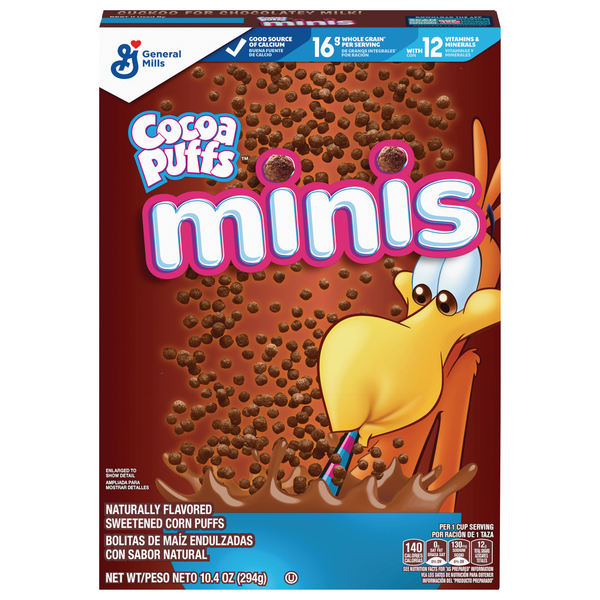 Cereal Cocoa Puffs Corn Puffs, Minis hero