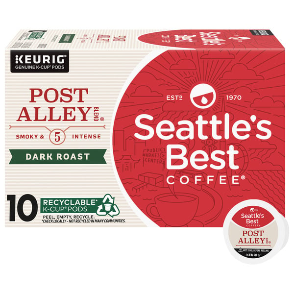 Coffee Seattle's Best Coffee Post Alley Blend Dark Roast K-Cup Coffee hero