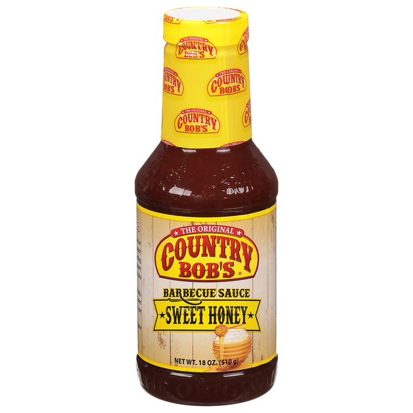 Marinades & Meat Preparation Country Bob's Barbecue Sauce, Sweet Honey hero