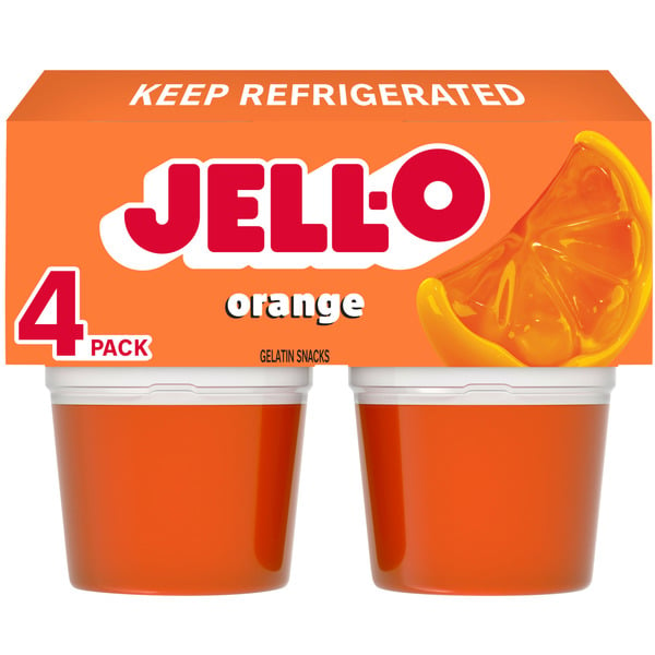 Refrigerated Pudding & Desserts Jell-O Orange Refrigerated Gelatin hero