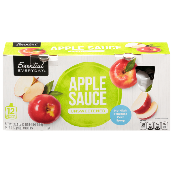 Canned Fruit & Applesauce Essential Everyday Apple Sauce, Unsweetened hero