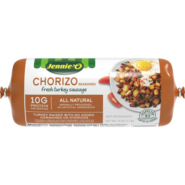 Hot Dogs, Bacon & Sausage Jennie-o Turkey Store Chorizo Seasoned Ground Turkey Sausage  - 1 Lb. Chub hero