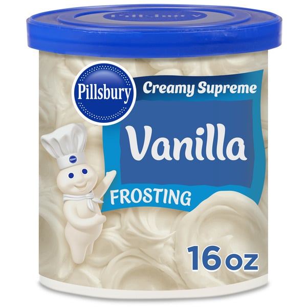 Doughs, Gelatins & Bake Mixes Pillsbury Creamy Supreme Vanilla Frosting hero