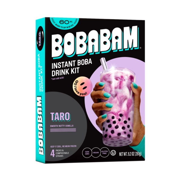 Fresh Vegetables Bobabam Instant Boba Drink Kit with Straws, Taro hero