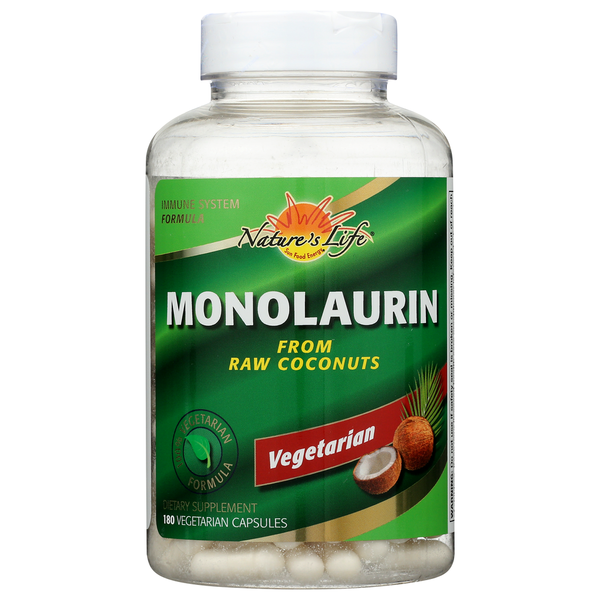 Dietary Supplements Nature's Life Monolaurin, From Raw Coconuts hero