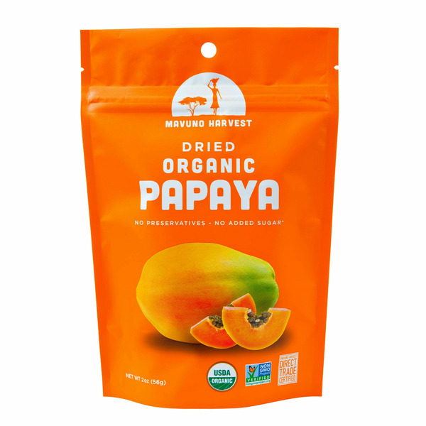 Nuts, Seeds & Dried Fruit Mavuno Harvest Organic Dried Papaya hero