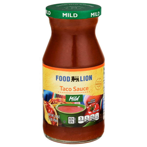 Mexican/Hispanic/Latino Foods Food Lion Taco Sauce, Mild hero