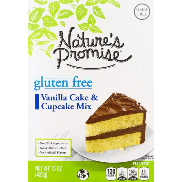 Doughs, Gelatins & Bake Mixes Nature's Promise Cake & Cupcake Mix, Gluten Free, Vanilla hero