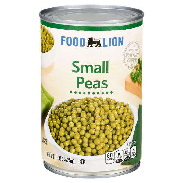 Canned & Jarred Vegetables Food Lion Peas, Small hero