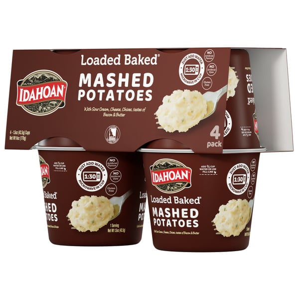 Frozen Meals Idahoan® Loaded Baked® Mashed Potatoes Cups hero