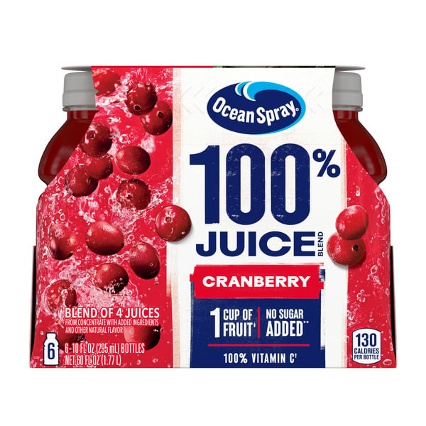 Juice & Nectar (Shelf-Stable) Ocean Spray 100% Juice Cranberry Juice Blend hero