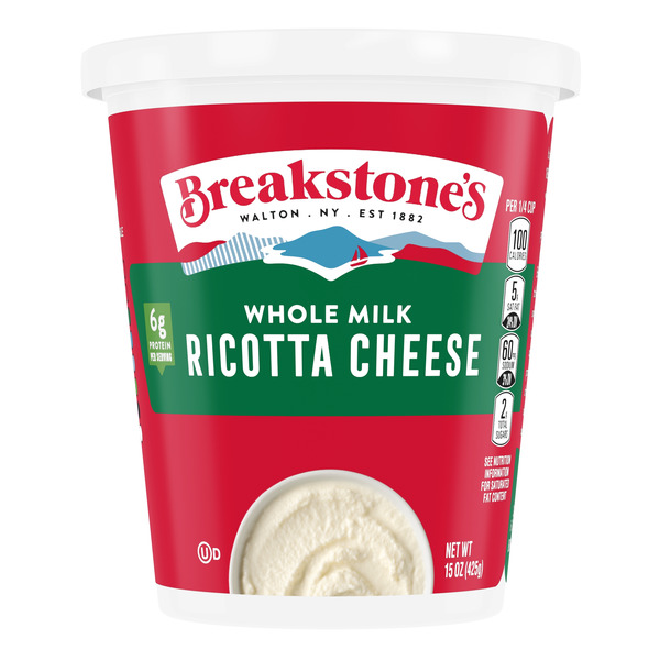 Preserved Dips & Spreads Breakstone's Whole Milk Ricotta Cheese, oz Tub hero