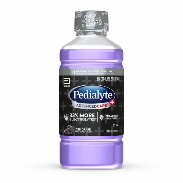 Baby Food & Formula Pedialyte AdvancedCare Plus Electrolyte Solution, Iced Grape hero