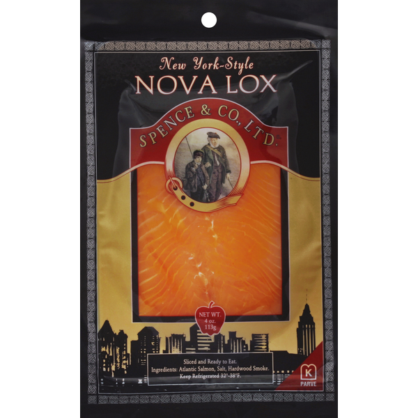 Packaged Seafood Spence & Co., Ltd. Nova Lox, New York-Style hero