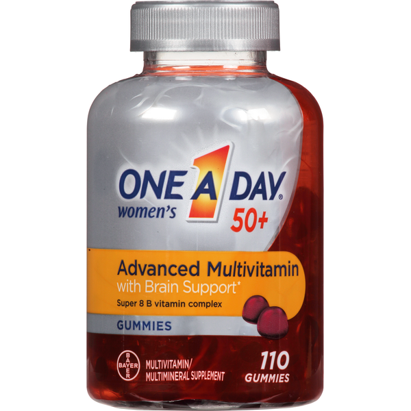 Vitamins & Supplements One A Day Multivitamin, Advanced, Women's 50+, Gummies hero