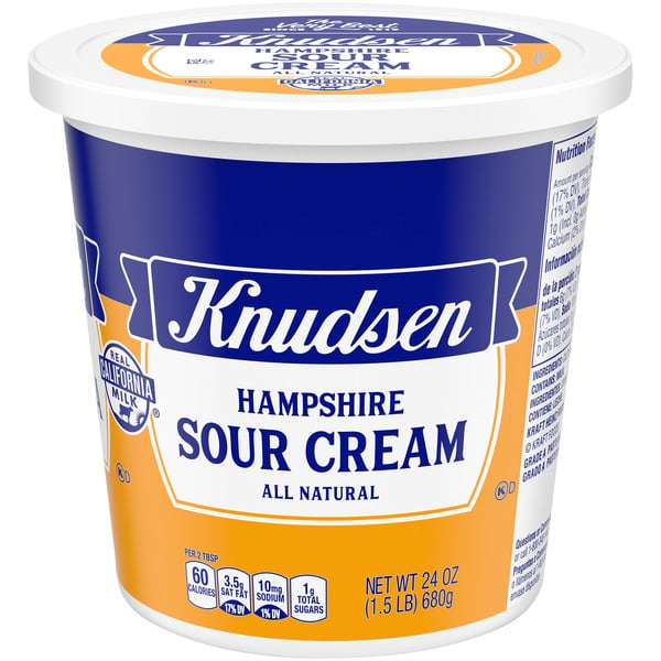 Other Creams & Cheeses R.W. Knudsen Family Hampshire 100% Natural Sour Cream, oz Tub hero