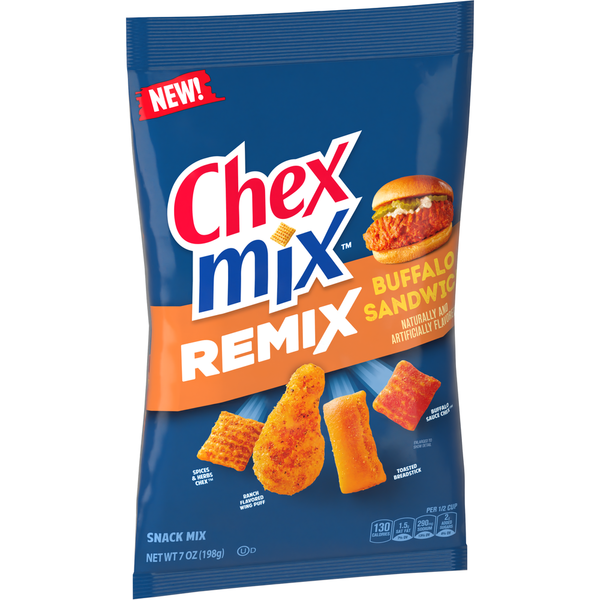 Candy & Chocolate Chex Mix Remix Buffalo Sandwich Flavored Snack Mix hero