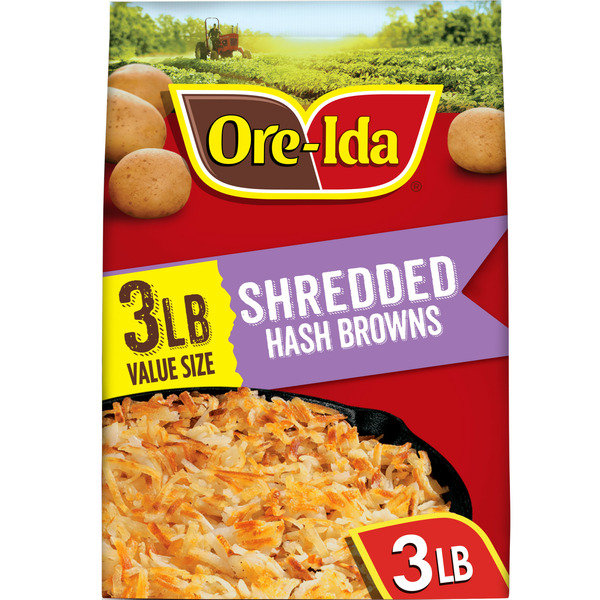 Ore-Ida Shredded Hash Browns Potatoes Value Size hero