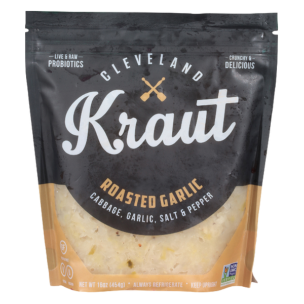 Pickled Goods & Olives Cleveland Kitchen Kraut Roasted Garlic Probiotic Sauerkraut hero