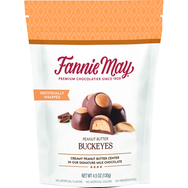 Fannie May Peanut Butter Buckeyes hero