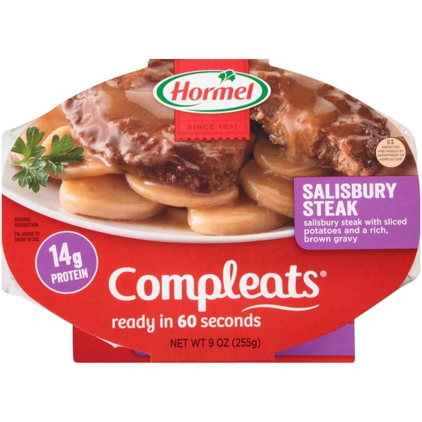 Instant Foods Hormel Salisbury Steak hero