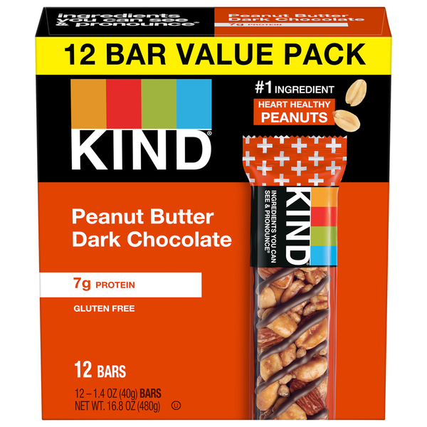 Energy & Granola Bars KIND Peanut Butter Dark Chocolate hero