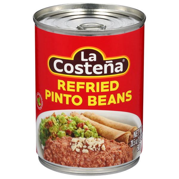 Canned Meat, Seafood & Beans La Costeña Pinto Beans, Refried hero