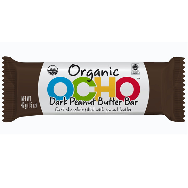 Energy & Granola Bars OCHO Candy Dark Chocolate Peanut Butter Bar hero