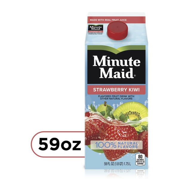 Refrigerated Juice, Coffee, & Tea Minute Maid Premium Strawberry Kiwi Carton hero